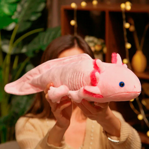 Mz Almofada De PelĂșcia Axolote Colorida Kawaii De 45 Cm