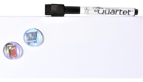Pizarrón Magnético Planeador Blanco Plumón Borrador S Marco Quartet P3502 35,6 cm