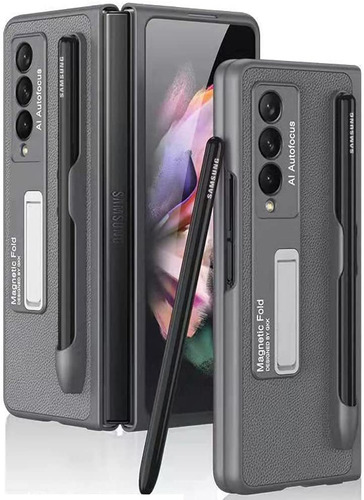 Funda Para Samsung Galaxy Z Fold 3 Con Bolsillo S-pen Lea11