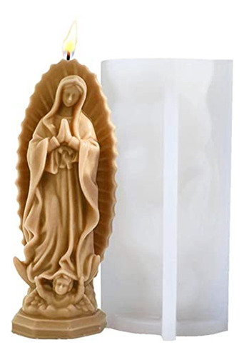 Moldes Para Velas Con Forma De Virgen María, Molde De Silico