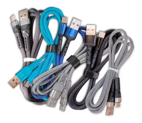 Cable Usb Cargador Datos Micro Usb 2a Carga Rápida Reforzado