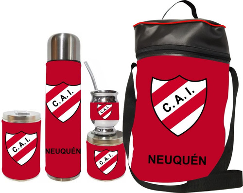 Equipo De Mate Set Matero Independiente De Neuquén. Ecocuero