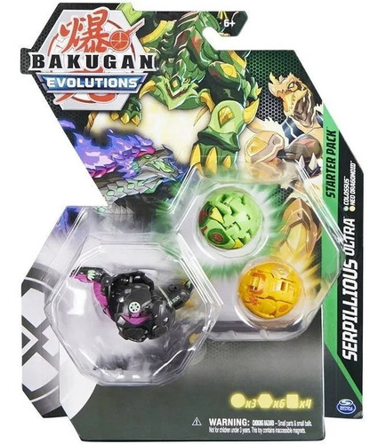 Bakugan Evolutions S4 Blister 3 Fig 64424  Srj