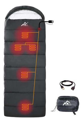 Heated Sleeping Bag 5pcs Multi Usb Power Support Heating