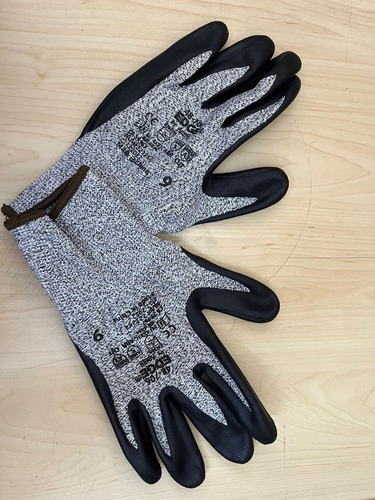 Guantes Anticorte Negro/gris Talla 9/m