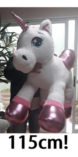 Unicórnio Gigante Grande Pelúcia 1,15 Metros 115cm Curitiba