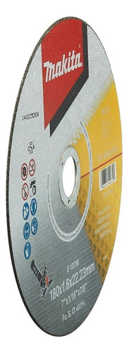 Disco de corte de aço inoxidável A60u de 7" X 1,6 mm - cor cinza Makita