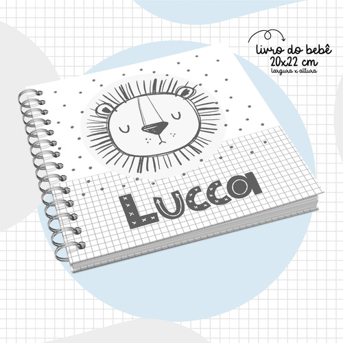 Kit Livro Do Bebê E Caderneta De Sáude - Leão Escandinavo