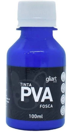 Tinta Pva Fosca Gliart 100ml Cor Azul Ultramar