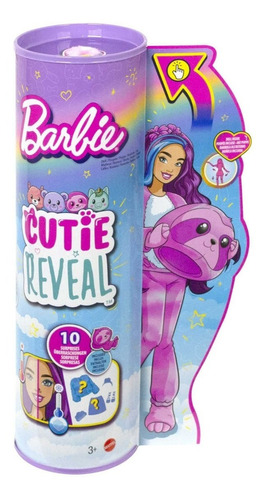 Muñeca Barbie Cutie Reveal Disfraz De Oso Perezoso  