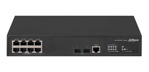 Switch 8 Puertos Dahua Gigabit Dh-as4300-8gt2gf Desktop