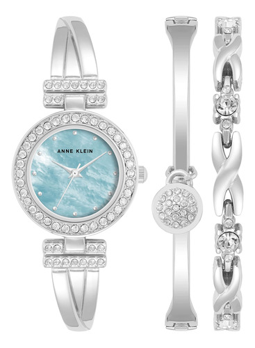 Reloj Tipo Brazalete Anne Klein Con Detalles De Cristal De P