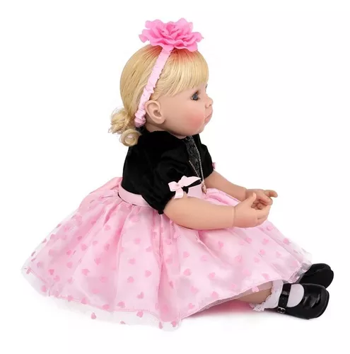 Bebe Reborn lbc Boneca Silicone Menina Realista Victoria no Shoptime