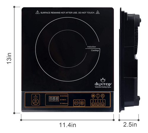 Quemador De Inducción Portátil Duxtop 1800w, 8100mc/bt-180g3
