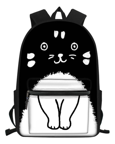 . Lindo Estampado De Gatitos De Dibujos Animados Con Una Perso