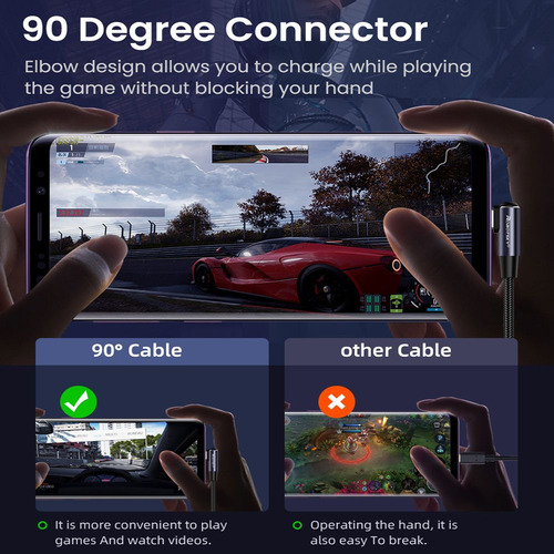 Cable De Carga Rápida Pd 100w Usb C A Usb Tipo C Para Comput
