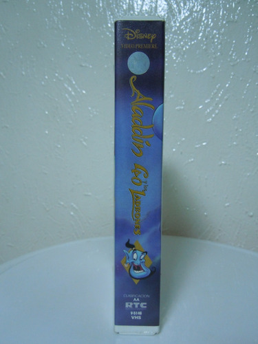Aladdín Y Los 40 Ladrones Vhs Con Cuento, Clásicos Disney (Usado)