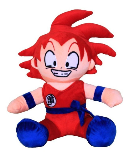 Goku Peluche Cabello Rojo Dragon Ball 33 Cm (animekawaii) | MercadoLibre
