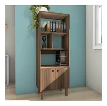 Comprar Librero Clásico Francis Color Marrón 2 Puertas Tu Mesita