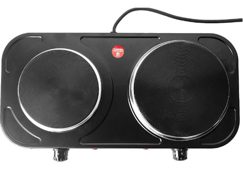 Imagen 2 de 10 de Cocina Anafe Eléctrico Nura 2500w Portatil Negro 220v - 240v