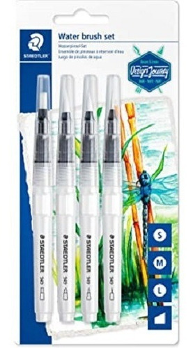 Waterbrush Staedtler En Blister X 4 Medidas Microcentro