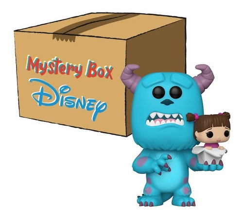 Mystery Box Funko Pop Sulley Boo + 3 Funko Pop Random Disney