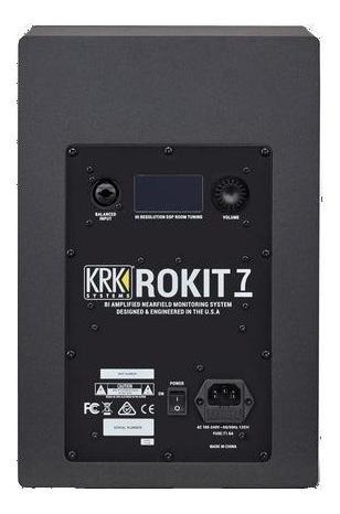 Imagen 4 de 5 de Monitor De Estudio 7 Krk Rokit Powered 7 G4 Rp7g4-na