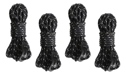 4 Piezas De 4mm Corredores Guy Lines 4m Cuerda De Tienda
