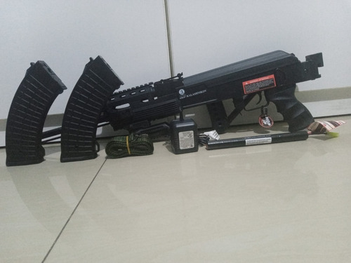 Ak 47 Kalashnikov Airsoft + Adaptadpr De 220 Voltios