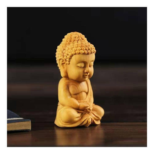 Estátua De Buda Enfeites Escultura Miniatura Artesanal Para