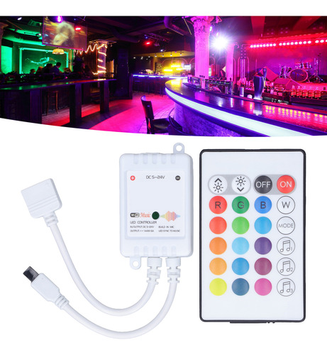 Controlador Led De 24 Teclas Smart Remote Control Rgb