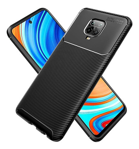 Capa Capinha Xiaomi Redmi 9s 9 Pro 6.67 Fibra Anti Impacto Cor Preto