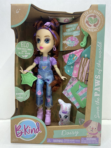 Bekind Muñeca Ecodoll Ecológica Daisy Con Juego De Bricolaje