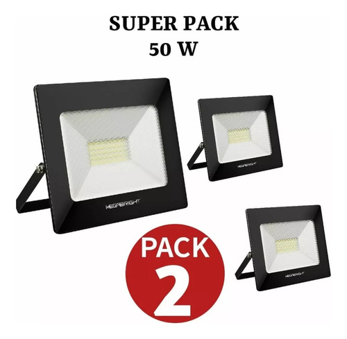 Foco Proyector Led 50w Exterior Pack 2 Unidades - Work Led