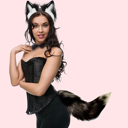 Valpeak Wolf Fox Ears And Tail Set With Therian Paws Fox ...