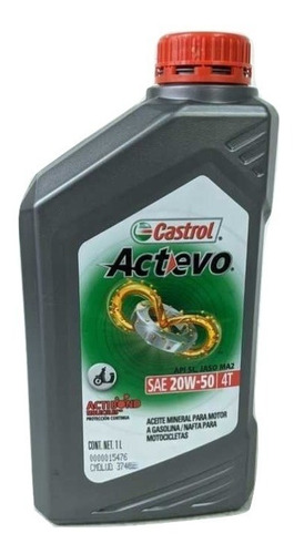 Aceite Castrol Actevo 4t Sae 20w50 Mineral