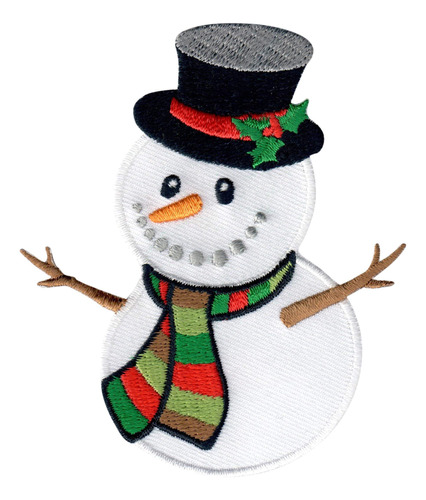 Patchmommy Parche Muñeco Nieve Para Navidad Planchar Coser 