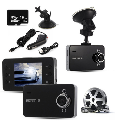 Dash Cam Para Carros 1080p Hd 100° Visão Noturna Grande Angu