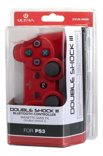 Imagen 2 de 2 de Control joystick inalámbrico Ultra Double shock 3 rojo