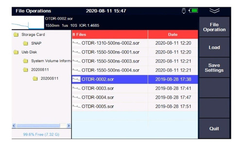 Mini Otdr - Sm - 1310/1550 - 100km Con Opm Ols Vfl Red