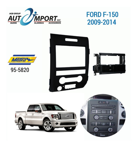 Adaptador De Radio  Ford F-150 F150 09-14 Metra Kit