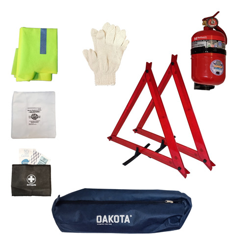 Kit De Seguridad Para Auto 7 En 1 Premium Tarjeta Patente 