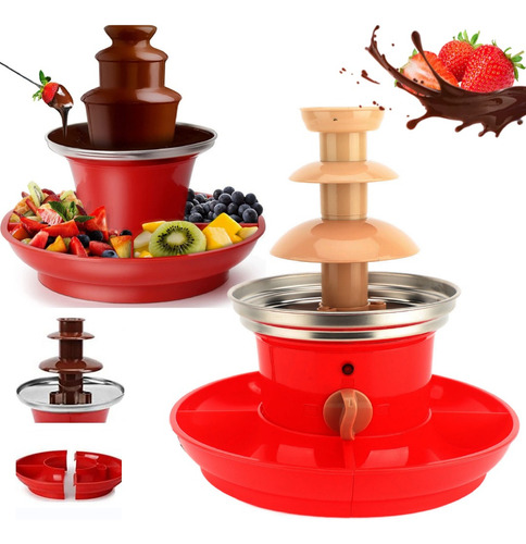 Fuentes Chocolate Postres Portátil Fiesta 3 Capa Con Chasis