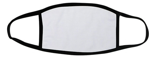 Cubrebocas Promocional Doble 11.5x18 Cm Para Sublimación 8pz Color Blanco Diseño de la tela Liso