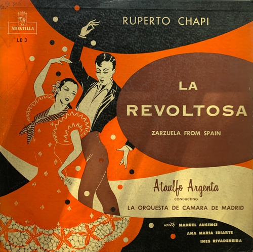 La Revoltosa Zarzuela Ataulfo Argenta Lp Disco Acetato Vinyl