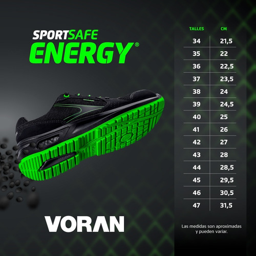 Zapatilla De Seguridad Voran Sportsafe Energy 440 N