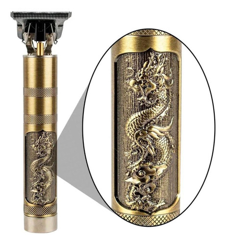 Máquina De Cortar Cabelo Dragão Dourado Recarregável