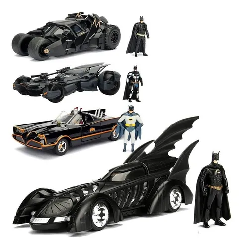 comprar Auto Batimovil + Figura Batman Metal Coleccion Original