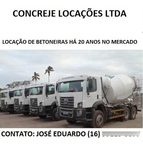 Autobetoneira Fiori Db-460 Sl /09 - Locação E Venda