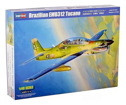 Tucano Avion Brasil Maqueta 1/48 Hobbyboss 81763 Biplaza